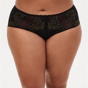Torrid Strappy Lurex Lace Cheeky Panty